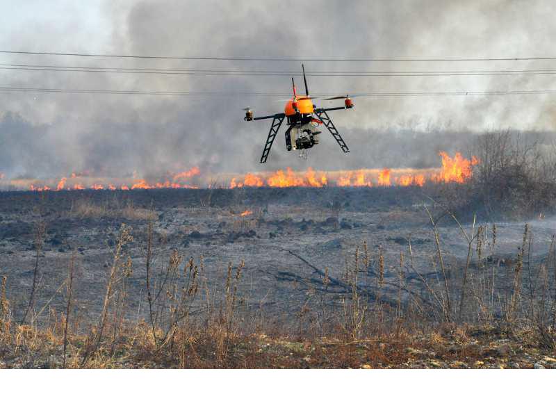Ce drone est exploitée dans les Landes pour la prévention des incendies (c) SDIS 40